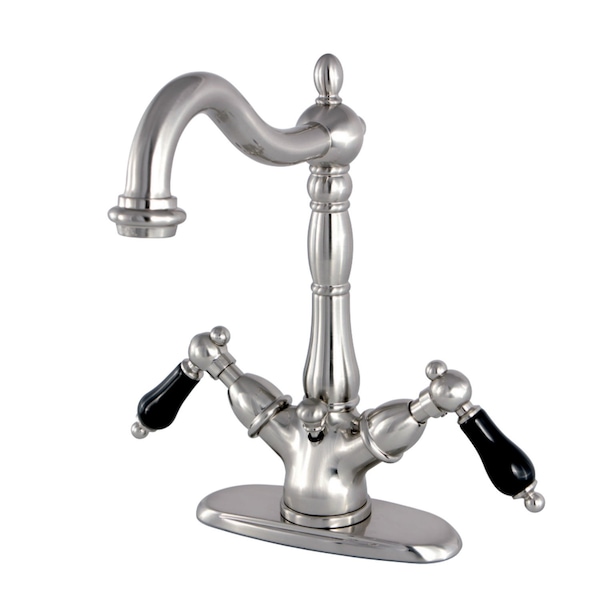 Duchess 2-Handle Bthrm Faucet W/Brass Pop-Up & Cover Plate Nickel